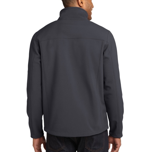 NEW Eddie Bauer Rugged Ripstop Soft Shell Jacket Size L Grey Steel/Black - Picture 4 of 11